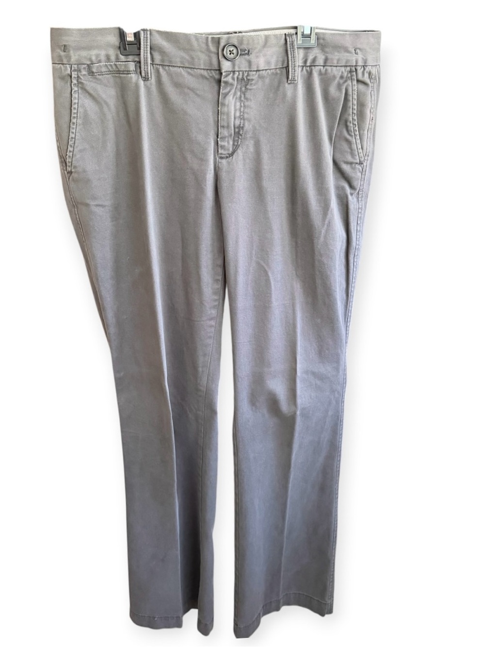 Banana Republic Gray Stretch Weekend Chino Pants Women's Size 10